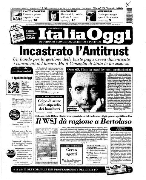 Italia oggi : quotidiano di economia finanza e politica